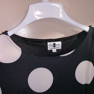 B/W Polka Dot Dress